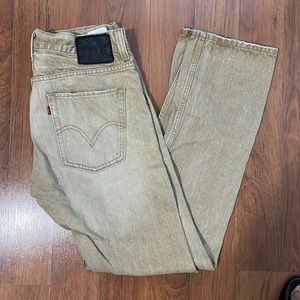 Levis 511 Mens Jeans W 33 L32 Tan